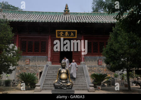 Small Temple on the Grounds of Shaolin Monastery, Henan, China Stock Photo