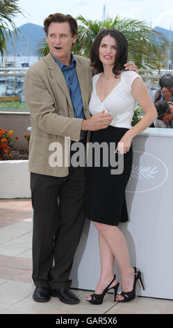 AP OUT Bill Pullman and Julia Ormond at a photocall for Surveillance during the Cannes Film Festival, in Cannes, France. Stock Photo