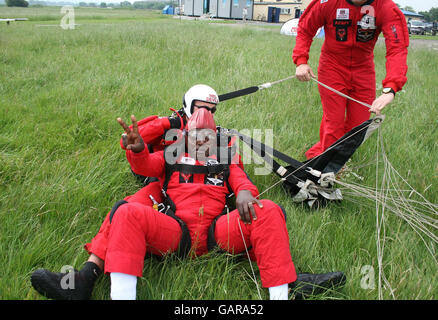 Archbishop's parachute jump Stock Photo