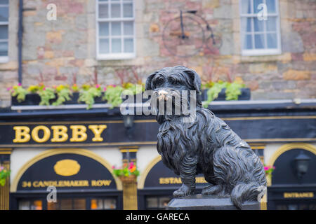 Greyfriars Bobby  at the pub in beautiful city of Edinburgh in Scotland Stock Photo