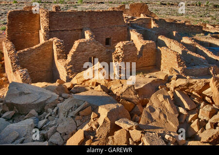 Pueblo Bonito, Anasazi Indian ruins, Chaco Culture National Historical Park, New Mexico, USA Stock Photo