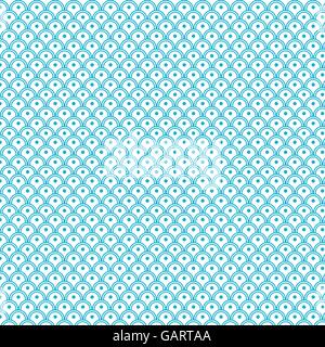 Traditional Japanese Wave Pattern Background Stock Vector