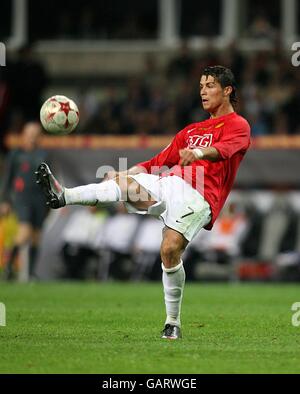 Soccer - UEFA Champions League - Final - Manchester United v Chelsea - Luzhniki Stadium. Cristiano Ronaldo, Manchester United Stock Photo