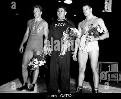 Wrestling - Helsinki Olympic Games 1952 Stock Photo