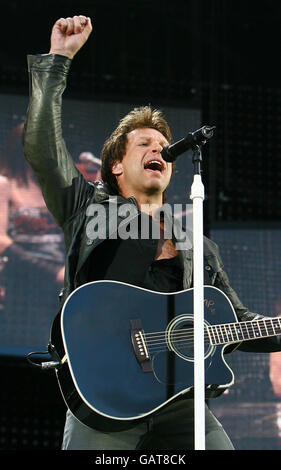 Bon Jovi performs in concert at Madison Square Garden in New York on