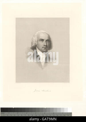 A portrait of James Madison, fourth President of the United States. The ...