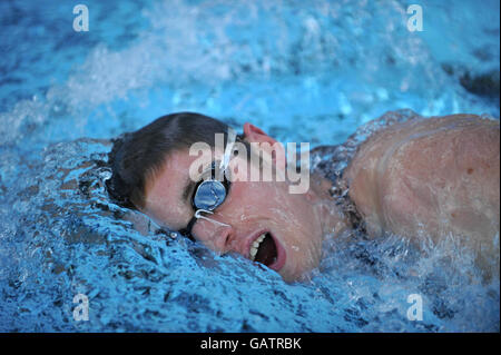 Olympics - Swimming - David Davies Press Day - Cardiff International Pool Stock Photo