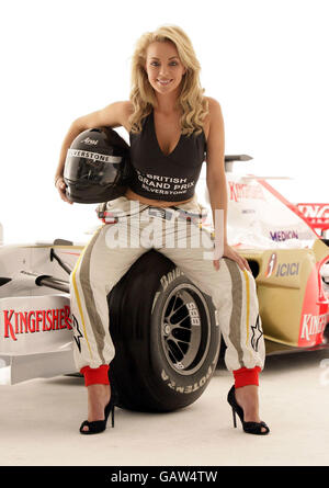 Miss Great Britain and F1 photocall - London Stock Photo