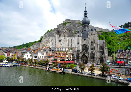 City view of Belgium city Namur from the city bridge Stock Photo