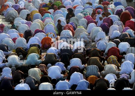 Indonesian Muslims Perform Eid Al Fitr Prayer At Jami Pathok Negoro