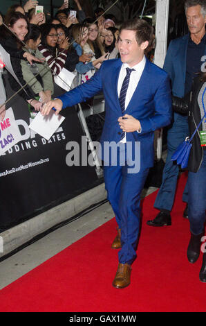 Parramatta, Australia. 6th July, 2016. Zac Efron, Adam Devine, Sophie Monk and Ksenija Lukich arrive for the Mike and Dave Need Wedding Dates Movie Premiere which took place in Sydney suburb Parramatta. Pictured is Adam Devine. Credit:  mjmediabox/Alamy Live News Stock Photo