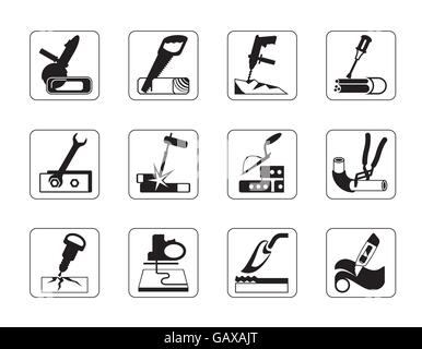 Construction tools and materials - vector illustration Stock Vector
