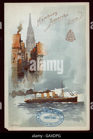 A dinner was held aboard the steamship Auguste Victoria, operated by ...