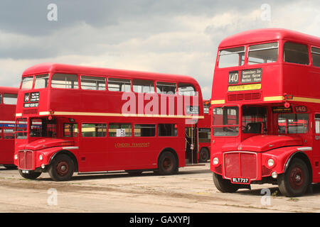 RM928 and RM737 on display at Cobham Bus Rally Stock Photo
