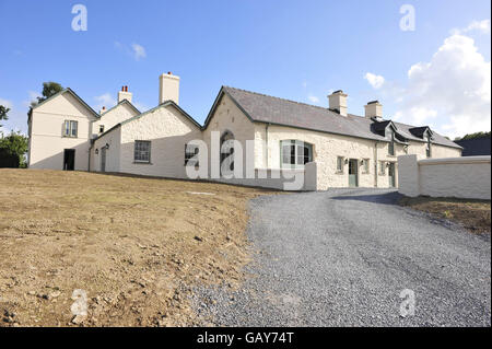 A view of the Prince of Wales and the Duchess of Cornwall's property in Llwynywermod, near Llandovery, taken from the entrance road. Stock Photo