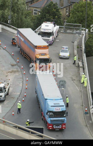 Fuel protest Stock Photo