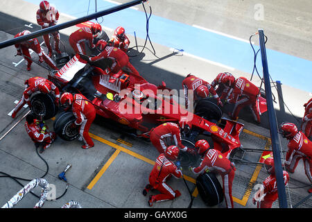 Formula One Motor Racing - British Grand Prix - Qualifying Day - Silverstone Stock Photo