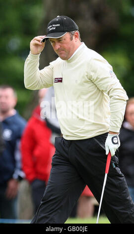 Damien McGrane on the 2nd during The Barclays Scottish Open at Loch Lomond, Glasgow. Stock Photo