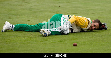 South Africa's Mark Boucher during the nets session at Headingley Cricket Ground, Leeds. Stock Photo