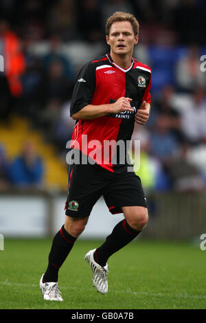 Soccer - Pre-Season Friendly - Macclesfield Town v Blackburn Rovers - Moss Rose Stadium Stock Photo