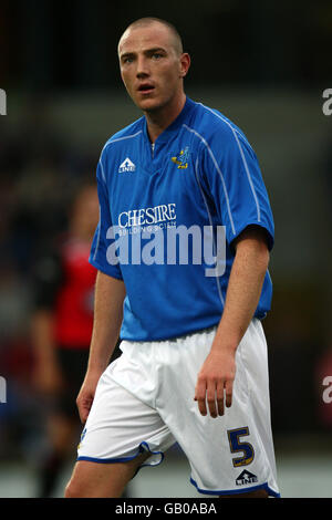 Soccer - Pre-Season Friendly - Macclesfield Town v Blackburn Rovers - Moss Rose Stadium Stock Photo