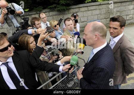 French President Sarkozy visits Ireland Stock Photo