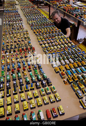Matchbox car auction Stock Photo
