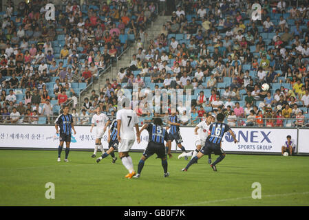 Soccer - Friendly - Ulsan Hyundai v Fulham - Big Crown Stadium. Action from Ulsan Hyundai v Fulham Stock Photo