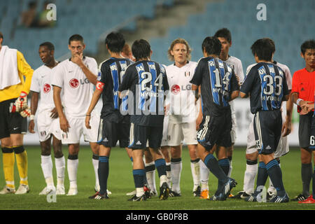 Soccer - Friendly - Ulsan Hyundai v Fulham - Big Crown Stadium Stock Photo