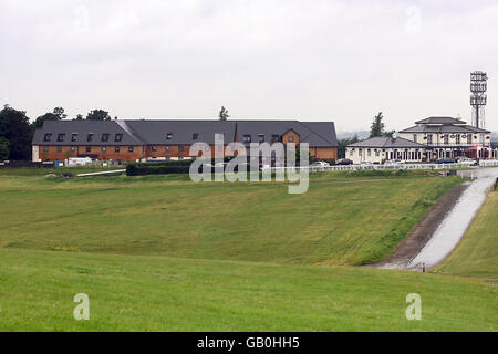 Horse Racing - Grandstand Redevelopment - Epsom Downs Racecourse Stock Photo