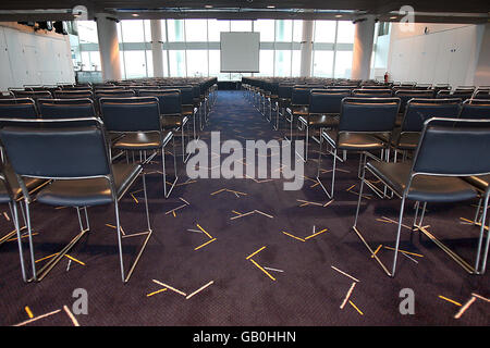 Horse Racing - Grandstand Redevelopment - Epsom Downs Racecourse Stock Photo