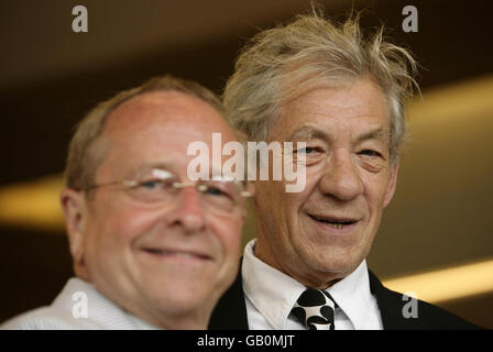 (From left to right) Bishop Gene Robinson and Sir Ian McKellen during a photocall for 'For The Bible Tells Me So' at the Queen Elizabeth Hall, Southbank Centre, central London. Stock Photo