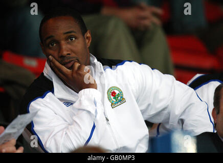 Soccer - Pre-Season Friendly - Macclesfield Town v Blackburn Rovers - Moss Rose Stadium. Blackburn Rovers manager Paul Ince watches the Pre-Season Friendly match at the Moss Rose Stadium, Macclesfield. Stock Photo