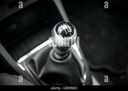 Manual gearbox lever Stock Photo