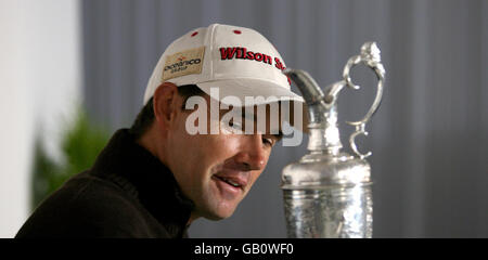 Golf - Open 2008 Championship Winners Photocall - Royal Birkdale Golf Club. Republic of Ireland's Padraig Harrington during a press conference at the Royal Birkdale Golf Club in Southport. Stock Photo