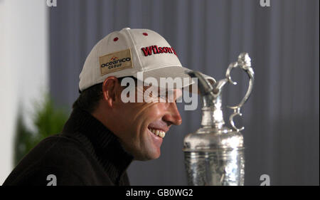 Republic of Ireland's Padraig Harrington during a press conference at the Royal Birkdale Golf Club in Southport. Stock Photo