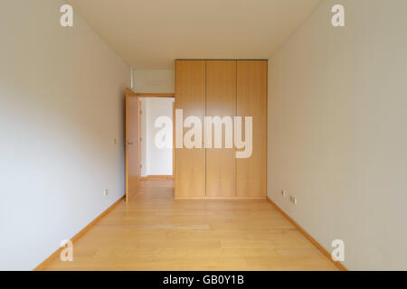 Empty bedroom with big closet Stock Photo