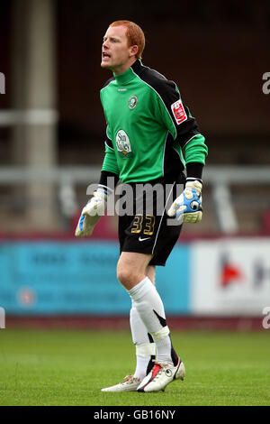 Soccer - Friendly - Hereford United v Wolverhampton Wanderers - Edgar Street Athletic Ground. Craig Samson, Hereford United goalkeeper Stock Photo