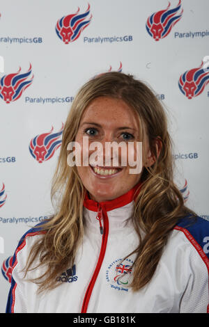 Paralympics GB 2008 Photocall - Birmingham National Indoor Arena. Vicky Hansford, Rowing Stock Photo