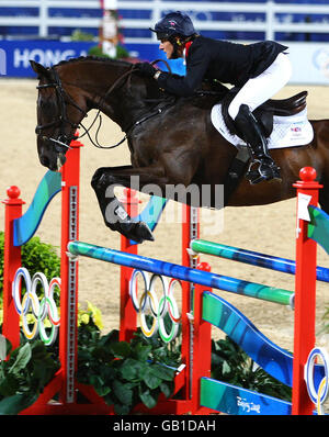Tina Cook Tina Cook on Miners Frolic clears a fence during the team eventing show ...