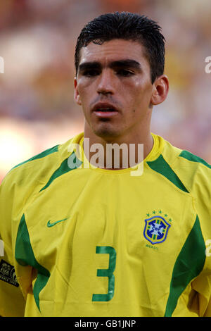Soccer - FIFA Confederations Cup 2003 - Group B - Brazil v USA. Lucio, Brazil Stock Photo