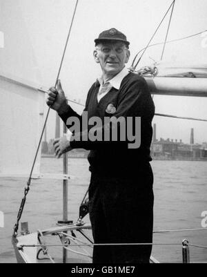 Yachting. Sir Francis Chichester Stock Photo