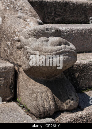 Stairs to Main hall Sungjeongjeon in palace Gyeonghuigung, Seoul, South Korea, Asia Stock Photo