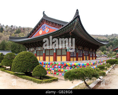 buddhist temple Woljeongsa, province Gangwon-do, South Korea, Asia Stock Photo