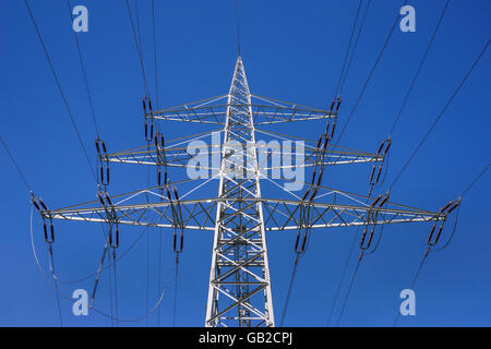 Power pole in close-up Stock Photo