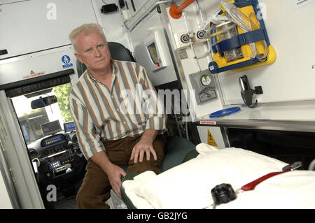 Retired Ambulance driver Tony McLaughlin, 54, who was involved in the emergency operation following the Omagh terrorist attack, 10 years ago on August 15th. Stock Photo