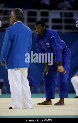 Great Britain's Winston Gordon looks on dejected at the USTB Gymnasium during the 2008 Beijing Olympic Games in Beijing, China. Stock Photo