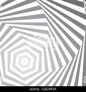 Hexagon gradation optical illusion background Stock Vector
