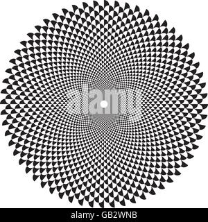 Decorative radial fan pattern Stock Vector