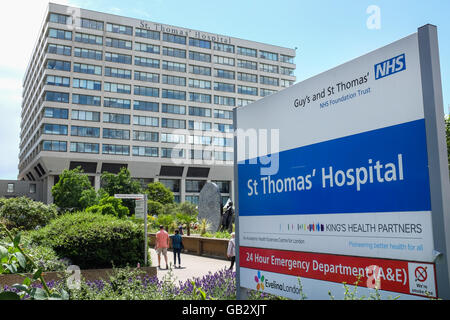 St Thomas' Hospital in London, England. Stock Photo